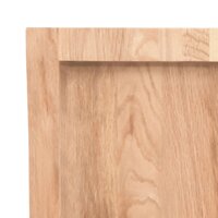 Wastafelblad 60x30x(2-6) cm behandeld massief hout lichtbruin 6