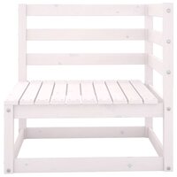 2-delige Loungeset met kussens massief grenenhout wit 3