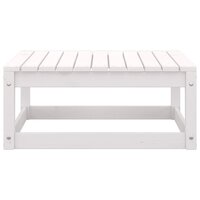 2-delige Loungeset met kussens massief grenenhout wit 5