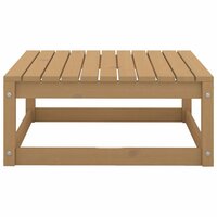 2-delige Loungeset met kussens grenenhout honingbruin 5