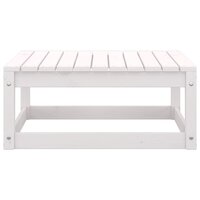 2-delige Loungeset met kussens massief grenenhout wit 9
