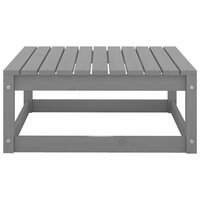 2-delige Loungeset met kussens massief grenenhout grijs 5