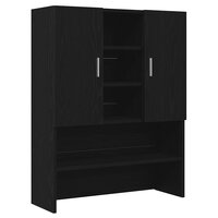Wasmachinekast 70,5x25,5x90 cm zwart eikenkleurig 2