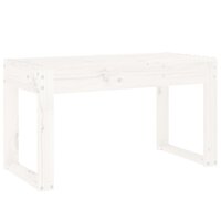 Tuinbank 80x38x45 cm massief grenenhout wit 2