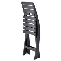 Tuinstoelen inklapbaar 2 st kunststof antraciet 6
