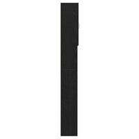 Wasmachinekast 64x25,5x190 cm zwart eikenkleur 7