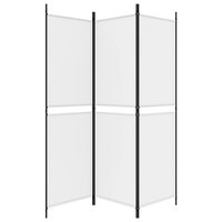 Kamerscherm met 3 panelen 150x180 cm stof wit 4