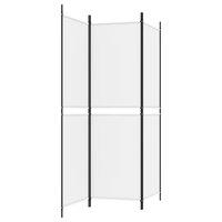 Kamerscherm met 3 panelen 150x180 cm stof wit 5