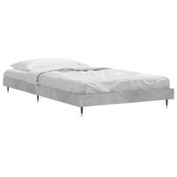 Bedframe bewerkt hout betongrijs 90x190 cm   4