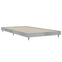 Bedframe bewerkt hout betongrijs 90x190 cm   5