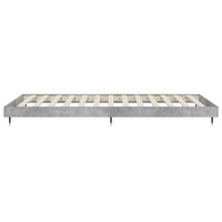 Bedframe bewerkt hout betongrijs 90x190 cm   7