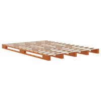 Palletbed massief grenenhout wasbruin 140x200 cm 6