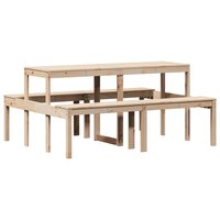 Picknicktafel 160x134x75 cm massief grenenhout 6
