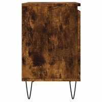 Nachtkastje 40x30x50 cm bewerkt hout gerookt eikenkleurig 7