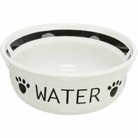 Voerbak voor honden Trixie Wit Zwart &Oslash; 13 cm 250 ml 2