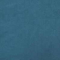Bank met kussens 3-zits fluweel blauw 8
