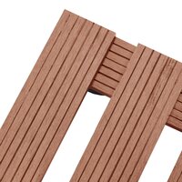 Plantentrolleys 4 st 30x30x7,5 cm HKC bruin 4