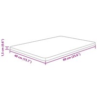 Wastafelblad 60x40x1,5 cm onbehandeld massief 4