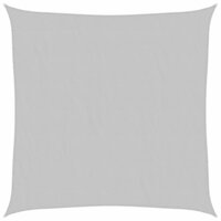 Zonnezeil 2,5x2,5 m 100% polyester oxford lichtgrijs 2