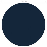 Zwembadfolie solar drijvend 381 cm PE zwart en blauw 5