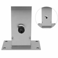 Buitendouche vierkant roestvrij staal 9