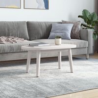 Tafelblad ovaal 60x30x2,5 cm massief grenenhout wit 2