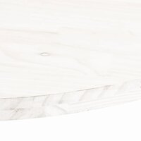 Tafelblad ovaal 60x30x2,5 cm massief grenenhout wit 5