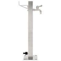 Tuinwaterkolom vierkant 65 cm roestvrij staal 2