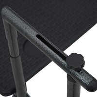 Balkontafel hangend 60x64x83,5 cm rattan-look kunststof zwart 7