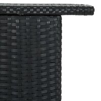 Tuinbartafel 120x55x110 cm poly rattan zwart 6