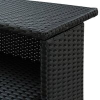 Tuinbartafel 120x55x110 cm poly rattan zwart 7