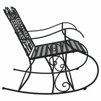 Schommelbank 2-zits 113 cm staal zwart 4