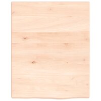 Wastafelblad 40x50x2 cm onbehandeld massief hout 3