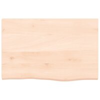 Wastafelblad 60x40x2 cm onbehandeld massief hout 3