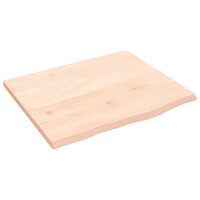 Wastafelblad 60x50x2 cm onbehandeld massief hout 2