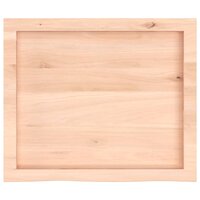 Wastafelblad 60x50x(2-4) cm onbehandeld massief hout 4