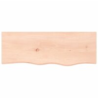 Wastafelblad 80x30x(2-4) cm onbehandeld massief hout 3