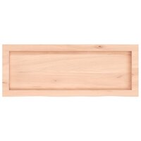 Wastafelblad 80x30x(2-4) cm onbehandeld massief hout 4