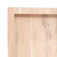 Wastafelblad 80x30x(2-4) cm onbehandeld massief hout 6