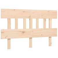 Seniorenbed met hoofdbord massief hout 140x190 cm 8