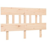 Seniorenbed met hoofdbord massief hout 140x200 cm 8