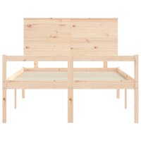 Seniorenbed met hoofdbord massief hout 140x200 cm 6