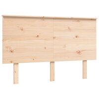 Seniorenbed met hoofdbord massief hout 140x200 cm 8