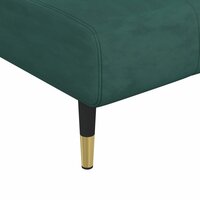 Chaise longue fluweel donkergroen 7