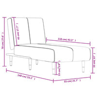 Chaise longue fluweel donkergroen 9