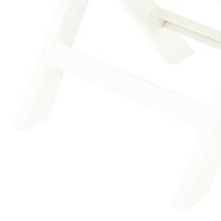 Tuinstoelen inklapbaar 2 st kunststof wit 7