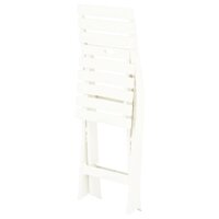 Tuinstoelen inklapbaar 2 st kunststof wit 8