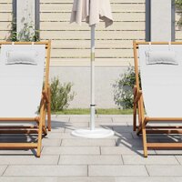 Parasolvoet 45x45x30 cm gietijzer wit 3