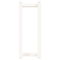 Handdoekenrek 23x18x60 cm massief grenenhout wit 5