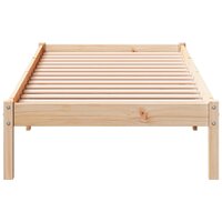 Bedframe extra lang zonder matras massief grenenhout 100x220 cm 4